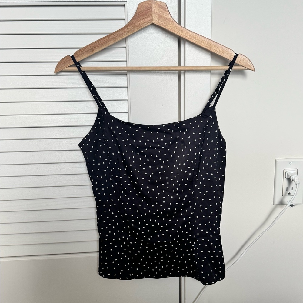 Reformation Isla Satin Top Black - Size 0 - Picture 2 of 3